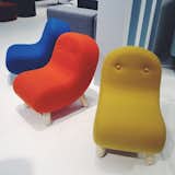 Kid chairs (in gender-neutral colors!) with Kvadrat upholstery at Soft Line.  Search “maison and objet 2010” from Maison&Objet 2014 Part Two 
