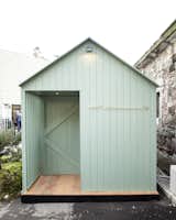 Farrow and Ball's Card Room Green No. 79, one of Want's signature colors, was the paint of choice for the Alpine Lodge.