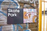 A graffiti-inspired tile by Boyd decorates the Skate Park. Photo by hat-trick design.  Photo 4 of 7 in Projectile Motion: Hat-Trick Design’s Stockwell Project Bring Local Art to Wayfinding