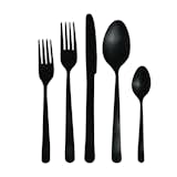 Matte Black Oslo Cutlery Set

A sooty finish for stainless-steel flatware made in Portugal elevates everyday utensils.