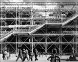 The Pompidou Center in 1977. Image copyright Martin Charles, courtesy of the Royal Institute of British Architects.