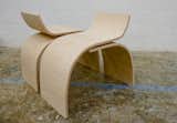 Teshia Treuhaft is a Michigan-born MFA candidate in the Department of Future Design at the Rhode Island School of Design. She created the Curve Chair in 2009 using a single mold and two pieces of Luan bending plywood with a beech veneer. Photo by Matthias Heiderich, courtesy of Teshia Treuhaft.
