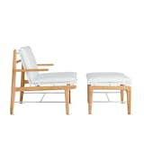 Finn lounge chair and ottoman by NORM Architects for Design Within Reach, $795 and $445 respectively The Copenhagen studio brings a dash of Danish influence to its clean-lined outdoor collection.