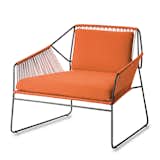 Sandur chair by Mark Gabbertas for Oasiq, from $1,330 

An ergonomic armchair with a woven structure that references both undulating sand dunes and the children’s game cat’s cradle.  Search “salone 2013 marni woven chair” from Furnishings in Outdoor-Friendly Materials