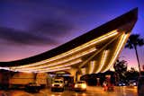 Designed by William Pereira, the architect of the iconic theme building and control tower at LAX and the Transamerica Pyramid in San Francisco, this sweeping Googie roof was originally destined for the airport but was diverted for use at a gas station in Beverly Hills.