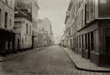 Charles Marville. Rue de Pontoise de la rue St. Victor, 1865-1869. Albumen print from a wet-collodion negative.