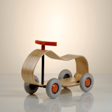 The steam-bent ash Max Push car by family-owned German Sirch company mixes minimalism with imagination.  Photo 3 of 10 in Modern Low-Tech Toys by Jacqueline Leahy