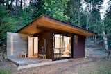 This 191-square-foot cabin near Vancouver and its glass facades "forces you to engage with the bigger landscape," architect Tom Kundig says, but it seals up tight when its owner is away. The unfinished steel cladding slides over the windows, turning it into a protected bunker. Read the full story here.