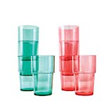 Sommar glasses by Ikea, $5 per four pack. Unbreakable and vibrant, the glasses are an affordable mainstay for outdoor entertaining.