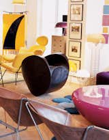 Krzentowski claims a rare pair of 1952 Paulin chairs for Muebles T.V. are the origin for the design of his famous Ribbon chair. Ron Arad’s Rolling Volume makes for dubious seating.