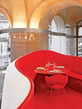 Architect Odile Decq’s array of projects includes the Phantom restaurant, located inside the Palais Garnier, built in 1875 to house the Paris Opera.