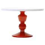 Jansen+Co Cake Stand Young Dutch design house Jansen+Co adds to its growing collection of brightly colored ceramic servingware with cheerful pedestal stands. Layout cupcakes, pies, cake of course, or anything you want to display on your tablescape. Traditional form meets contemporary styling in the minds of Jansen+Co founders Anouk Jansen and Harm Magis.

Find this item at the Dwell Store.
