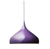 With its unique shape and color, Benjamin Hubert's Spinning BH2 Pendant Light for & Tradition available in the Dwell store is head-turning. The whimsical curves of the lacquered aluminum and silicone lamp are bound to add levity to any room's palette.  Photo 7 of 8 in Furniture by Color: Purple by Jacqueline Leahy