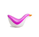 Kid O's purple Floating Duck Bath Toy brings a pop of color to the bathroom; its streamlined silhouette recommends it to aesthetes of all ages.
