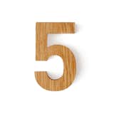 These oak house numerals are the perfect home accessory for modern architecture enthusiasts. The streamlined font is a welcome respite from traditional metal house numbers, and the oak wood will stand out on a painted façade or brick. Created in the FF DIN font, these numbers are a modern improvement of traditional metal house numbers. The FF DIN typeface was designed in 1995 by Dutch typeface designer Albert-Jan Pool, and is characterized by its balanced width.  Search “numbers” from Products For Architecture Lovers