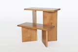 Lurie's Step/Stool is available in ash, cherry, white oak, or walnut wood.