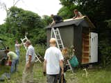 Volunteers at work on another Mad Housers project. Photo courtesy of Mad Housers Inc.