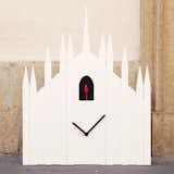 The Duomo Cuckoo Clock by Diamanti & Domeniconi, inspired by the Milan Cathedral, is on exhibit for Milan Design Week.