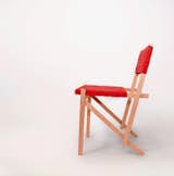 Torsten Sherwood's Homage chair was originally designed for the Sesame Seed Project, an open-source design website. It is part of a series of designs made from standard sections of wood. By cutting the sections to length and screwing them together, anyone can put these chairstogether them quickly and cheaply. Photo courtesy of Torsten Sherwood.  Search “red” from Homage Chair