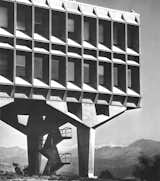 IBM Laboratory (La Gaude, France, 1962)

Breuer supposedly ranked this structure of prefabricated concrete panels among his favorites. Its Brutalist facade and bold geometry, suspended above the countryside near Nice, speak to the rationality and cold calculation of his client, the computing giant.