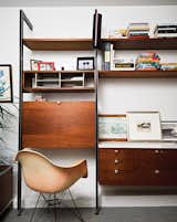 An original Eames shell chair manufactured in Gardena, California, before production moved to Michigan.