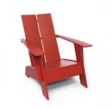 The plastic Kids Adirondack Chair by Loll Designs offers kids a place to recline after playtime.