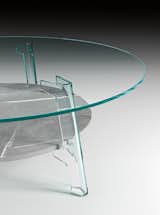 The Flute table by LucidiPevere for Fiam is the next prototype following the duo's Macramè coffee table, which won the company's young designers prize in 2013. The feet are structured as a U-section lending enough strength to support a weighty top, like marble.