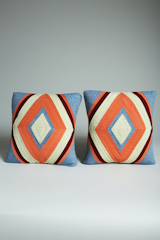 Ojo De Dios: Inspired by primitive iconography, the “eye of the god” print is simple and geometric, price upon request.  Search “livegood baby pillows” from Web Shop We Love:  RIA