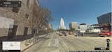The view down Spring street to City Hall in Downtown Los Angeles, 2007. All images by Google Maps Street View.