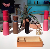 "Launched at #ICFF: Umbra Shift, a new collection of furniture and housewares. Dig the Hot Cold Carafe with two stackable cups and the Roll bottle opener."  Search “flower-arranging-at-icff.html” from ICFF: Day Two