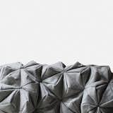 Bloom blanket by Bianca Cheng Costanzo for Oak Form. Origami folding techniques inspired this Italian cashmere throw.