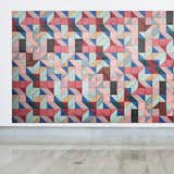 Träullit tiles by Form Us With Love for BAUX. Wall tiles soak up background noise and provide a jolt of pattern and color. This iteration—made in Sweden from wood wool, cement, and water—also helps regulate a room’s humidity thanks to the composite material’s high absorption rate.