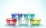 The exhibition "America’s Favorite Dish: Celebrating a Century of Pyrex" is on view at the Corning Museum of Glass through March 2016.

Storage containers from the Pyrex 100 line, 2015.