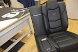 After the foam configutation is set, the seat is upholstered and assembled.  Search “pattern making gms technical center” from Pattern Making at GM's Technical Center