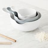 The Ole Jensen Bowls are stable and sturdy kitchen bowls suited for all your food preparations and serving purposes. Featuring handles and spouts, each bowl is a versatile addition to a kitchen. Sold individually, they can be used on their own or nested together for convenient stacking storage.