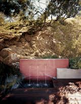An outdoor water feature adds a subtle soundtrack to the property while keeping the plants irrigated.  Photo 2 of 15 in Eric Garcetti's Green Home Remodel