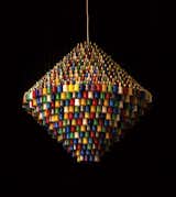 The Millennium chandelier—–1,000 spent party poppers strung up in the wake of London’s 2000 New Year celebrations—–is available in ominous all-black as well.  Photo 7 of 12 in Art by Simon le Duc from Design Junkie