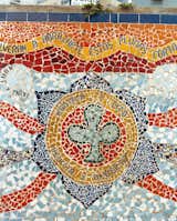 Here are details from the colorful, elaborate mosaics at Parque del Amor.