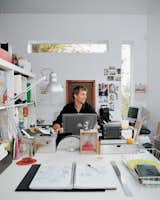 Stefan at work in his studio.