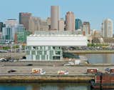 The Institute of Contemporary Art, designed by Diller Scofidio + Renfro, sits harborside, backed by the financial titans of the city skyline. The surrounding parking lots will disappear as the district is developed in the coming years.  Photo 1 of 12 in Boston Pops