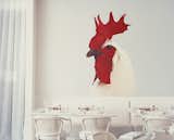 Designer Benjamin Noriega-Ortiz’s Garden of Eden theme for the Mondrian Scottsdale Hotel takes the form of a giant rooster at Asia de Cuba, the hotel’s savvy and sumptuous restaurant.  Photo 10 of 13 in Phoenix Envy