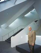 Denver Art Museum director Lewis Sharp takes in the interior of the new Libeskind-

designed building. It’s not just visitors who like the design—artists like Betty Woodman 

and Tatsuo Miyajima enjoyed installing their work in the new structure as well.  Photo 4 of 11 in High Design in Denver