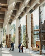 The interior of the Museum of Anthropology, created by Vancouver architect Arthur Erickson.  Photo 7 of 62 in Modern Spaces in the Pacific Northwest by William Lamb from Vancouver is an extroverted city