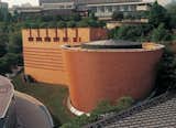 The curving bricks of Botta’s Museum 1 recall his signature style as well as his San Francisco Museum of Modern Art building as well as his BIS building in Basel, Switzerland.