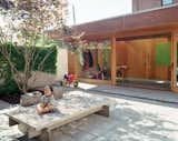 The workshop is used for messy model-making and creative playtime for the kids.