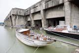 The massive concrete Base Sous-Marine was built during World War II to house German submarines but has become a popular and singularly dramatic venue for exhibitions and performances.  Photo 8 of 9 in Bordeaux, France