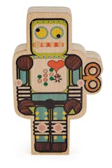 Since robots are definitely not just for kids, this charismatic tabletop robot could appeal to just about anyone. The colorful illustration is painted onto a block of reclaimed wood from Brazil. A MoMA Exclusive. 8 1/8" h x 3 3/4"w x 1 3/4"d $65  Photo 6 of 8 in Brazilian Design at the MoMA Store