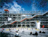 The Centre Pompidou in Paris opened in 1977 and was a collaboration between Rogers and fellow Pritzker Prize–winner Renzo Piano.