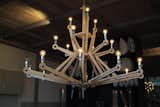 Chandelier in nude plywood  Search “big bang chandelier” from Piet Hein Eek