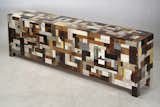 Waste Cabinet in scrapwood, high-gloss lacquer